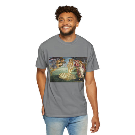 Birth of Venus by Sandro Botticelli Unisex Garment-Dyed T-shirt