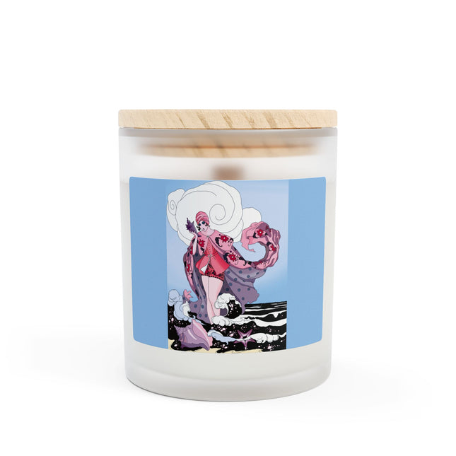 Goddess of the Swirling Sea Frosted Candle