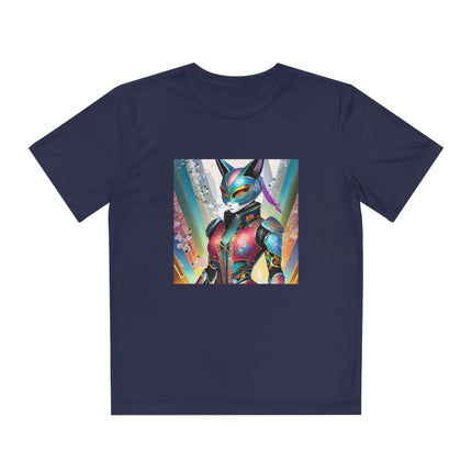 Cyberpunk Chic Youth Competitor Tee