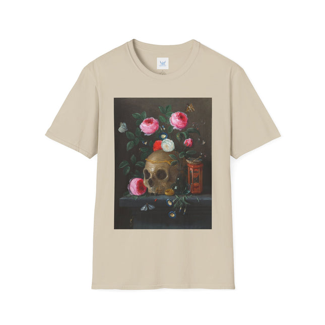 ⏳🌹 Vanitas Still Life by Jan van Kessel Softstyle T-Shirt – Beauty, Mortality & Baroque Symbolism