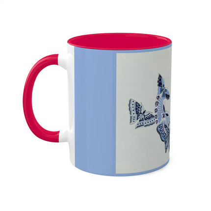 One Thousand Butterflies by Kamisaka Sekka Colorful Mugs, 11oz