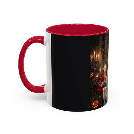 🌙🎃 The Moonlit Pumpkin Parlor Colorful Mug – Elegant Halloween Charm