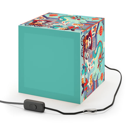 🐉🌟 The Little Dragon and Friends Light Cube Lamp – Friendship, Adventure & Storybook Charm