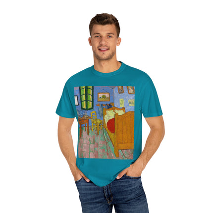 The Bedroom by Vincent van Gogh Unisex Garment-Dyed T-shirt