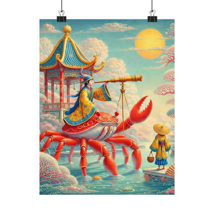 The Celestial Crab Navigator Matte Vertical Posters