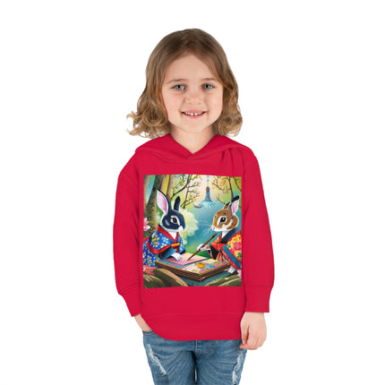 Fairy Animals Writing Wishes Toddler Pullover Fleece Hoodie