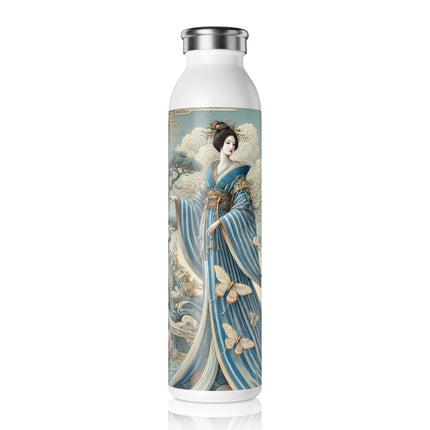 Butterfly Empress Slim Water Bottle 20oz – Graceful Butterflies & Timeless Elegance