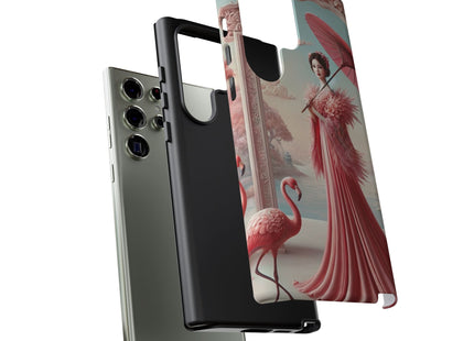 Petals, Porcelain, and Flamingos Phone Cases