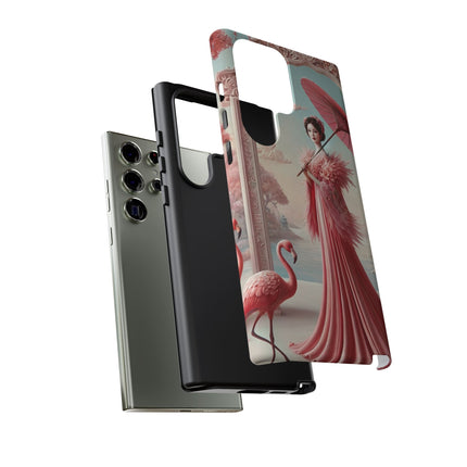 Petals, Porcelain, and Flamingos Phone Cases