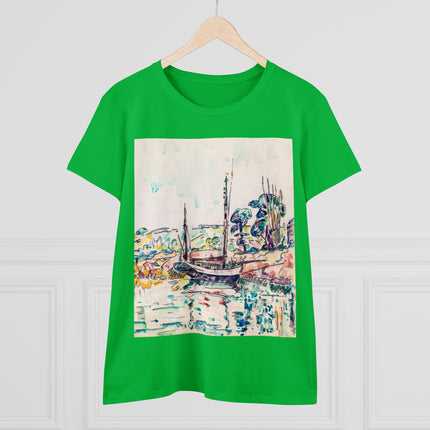 Concarneau by Paul Signac Women's Midweight Cotton Tee