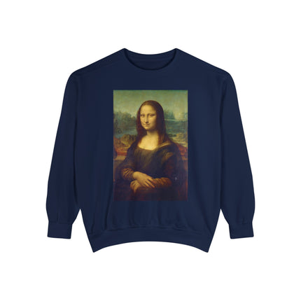 Mona Lisa by Leonardo da Vinci Unisex Garment-Dyed Sweatshirt