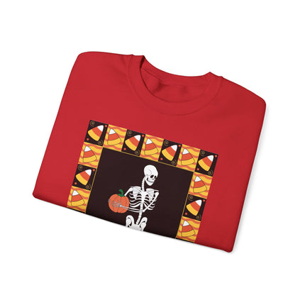 Candy Corn Skeleton Unisex Heavy Blend™ Crewneck Sweatshirt