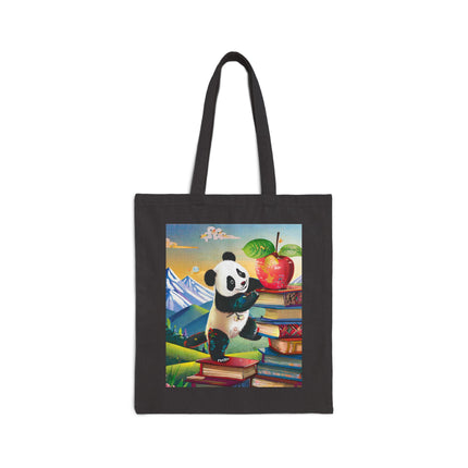 Cute Panda Cotton Canvas Tote Bag