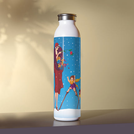 Snowfall & Couture Slim Water Bottle