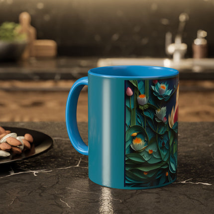Ethereal Moonlit Lake Colorful Mugs (11oz, 15oz)