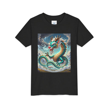 Tibetan Dragon in Battle Youth Short Sleeve Tee