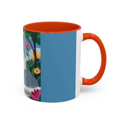 The Lady Of The Secret Garden Colorful Mugs – Art Deco Botanical Elegance