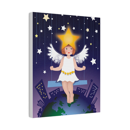 Celestial Magic – Angel on a Swing Under the Stars