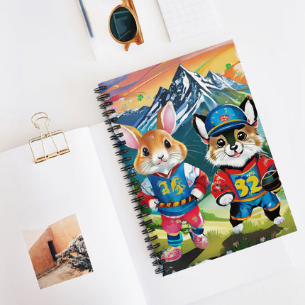 Animal Athletes Spiral Notebook - Ruled Line