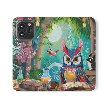 🦉✨ Owl's Magical Workshop Flip Case – Enchanted Wisdom & Arcane Wonder