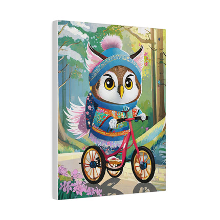 Baby Owl Matte Canvas, Stretched, 0.75"