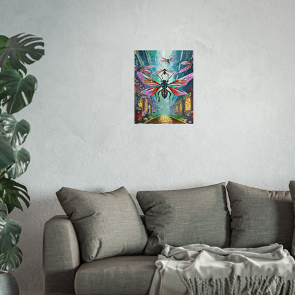Neon Swarm Fine Art Posters