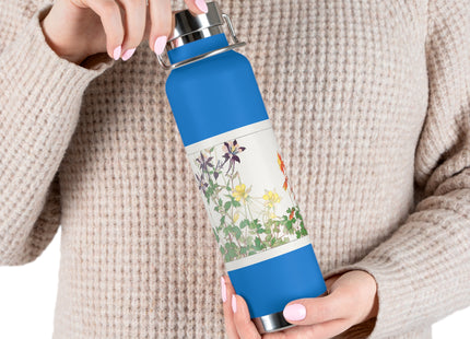 Aquilegia Flower by Tanigami Kônan Copper Vacuum Insulated Bottle, 22oz