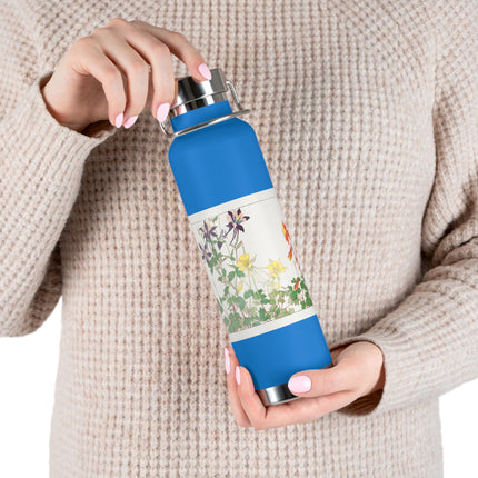 Aquilegia Flower by Tanigami Kônan Copper Vacuum Insulated Bottle, 22oz