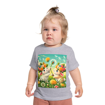 Springtime Bunny Friends Baby T-Shirt – Playful Moments in Bloom