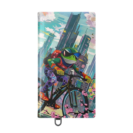 🐸🚵 Cyberpunk Frog Flip Case – High-Tech Adventure & Neon Velocity