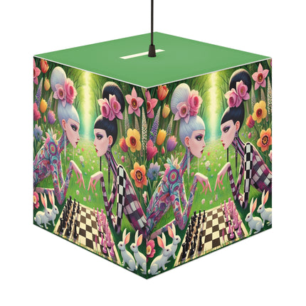 ♟️🌸 The Spring Gambit: A Fairy's Move Light Cube Lamp – Whimsical Chess & Spring Magic