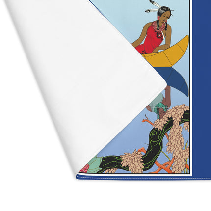 Le long du Missouri (Indian couple on the Missouri River) by George Barbier Placemat, 1pc