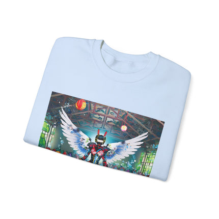 Samurai Robot Angels Unisex Heavy Blend™ Crewneck Sweatshirt