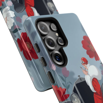 🚗🌺 The Lady Of The Grand Touring Car Phone Case – Art Deco Motoring Elegance