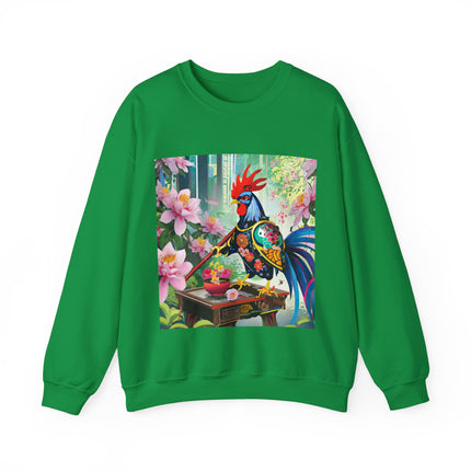 Cyberpunk Rooster Unisex Heavy Blend™ Crewneck Sweatshirt