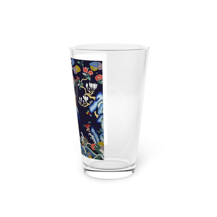 Rank Badge with Mandarin Duck Glass, 16oz