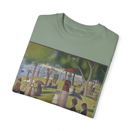 A Sunday on La Grande Jatte by Georges Seurat Unisex Garment-Dyed T-shirt