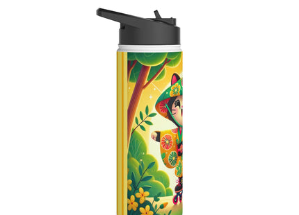 Firefly Dance on Wheels Stainless Steel Water Bottle, Standard Lid