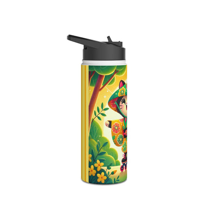 Firefly Dance on Wheels Stainless Steel Water Bottle, Standard Lid