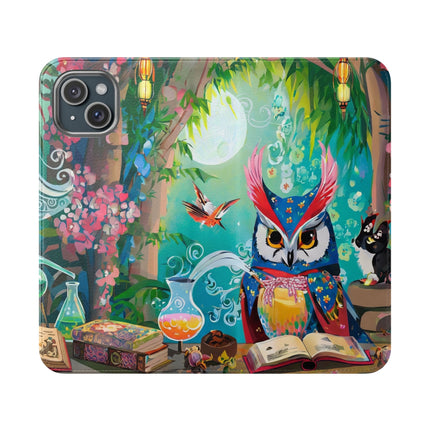 🦉✨ Owl's Magical Workshop Flip Case – Enchanted Wisdom & Arcane Wonder