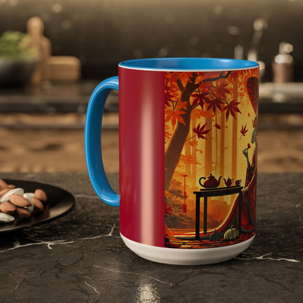 Theatrical Harvest Rabbit Colorful Mugs (11oz, 15oz)