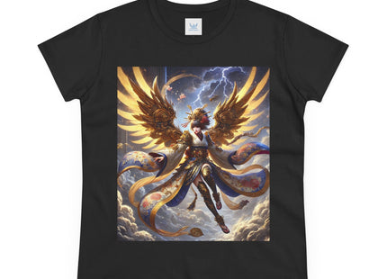 Valkyrie Descending Through Storm Women's Midweight Cotton Tee