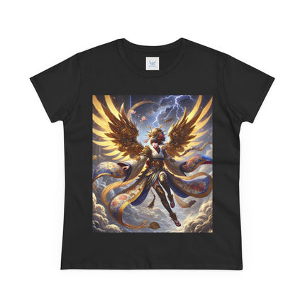 Valkyrie Descending Through Storm Cotton Tee