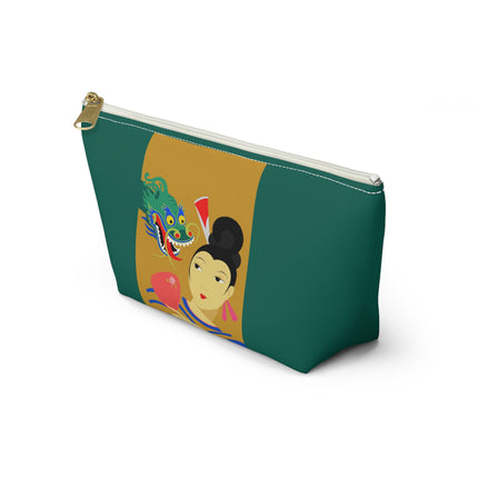 Dragon Fan Cosmetic Bag – Bold Chinese Fantasy & Elegant Strength