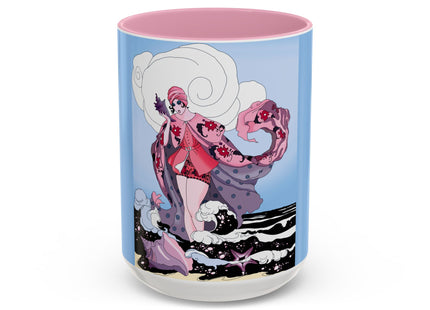 Goddess of the Swirling Sea Colorful Mugs (11oz, 15oz)