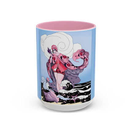 Goddess of the Swirling Sea Colorful Mugs (11oz, 15oz)