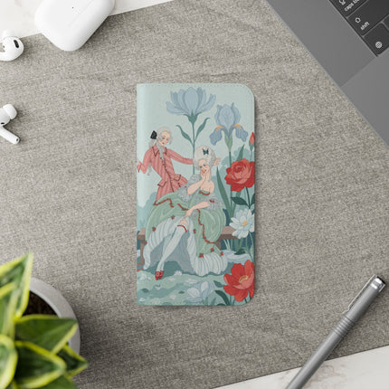 🌹💌 The Secret Rose Garden Courtship Flip Case – Art Deco Floral Romance