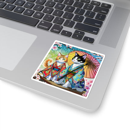 Kimono Kitties Kiss-Cut Stickers (4 Sizes)
