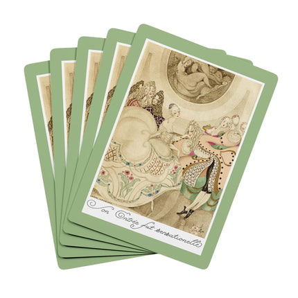 Sur talons rouges (On Red Heels) pl 01 by Gerda Wegener Playing Cards