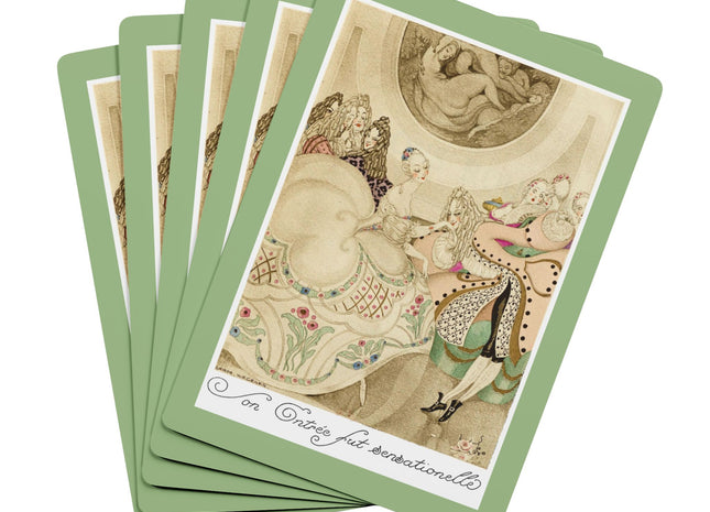 Sur talons rouges (On Red Heels) pl 01 by Gerda Wegener Playing Cards
